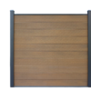 Schutting Geborsteld Teak